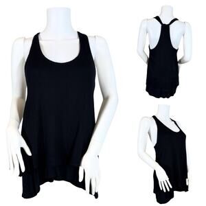 Red Haute Black Double Layered T Back Mesh Layer SZ M $89